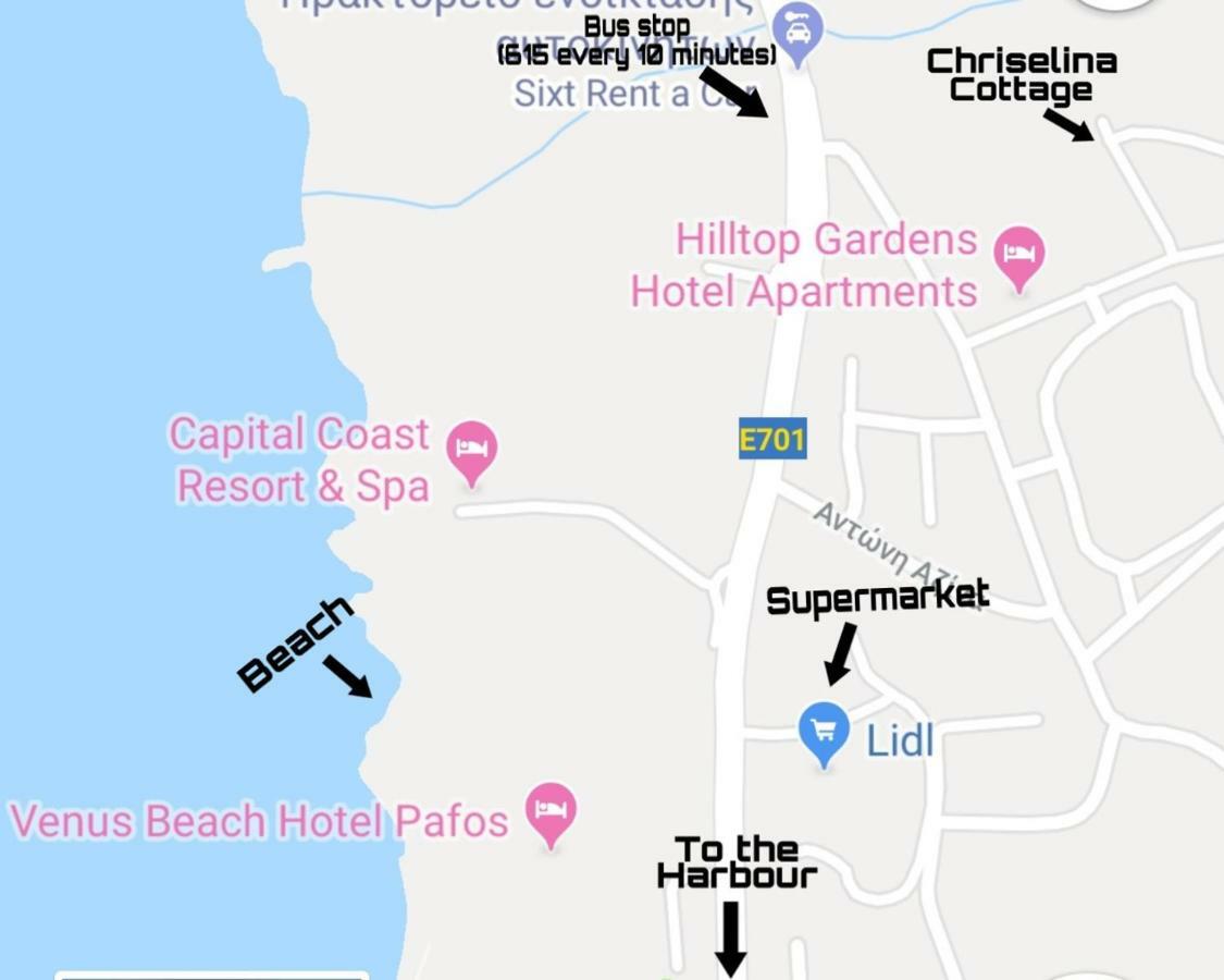 Chriselina Gottage Apartment Paphos Bagian luar foto
